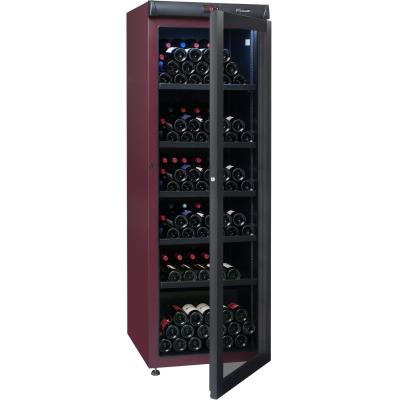 Climadiff CVV265 - Cave à vin - pose libre - largeur : 62 cm - profondeur : 71 cm - hauteur : 186 cm - classe B - rouge vin/noir