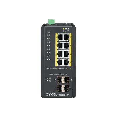 Zyxel RGS200-12P - switch - 12 poorten - Beheerd - rack-uitvoering