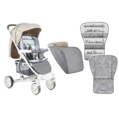 Poussette citadine 0+ S300 avec couvre-jambes Beige clair