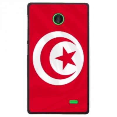 Coque rigide pour Nokia X avec impression Motifs drapeau de la Tunisie