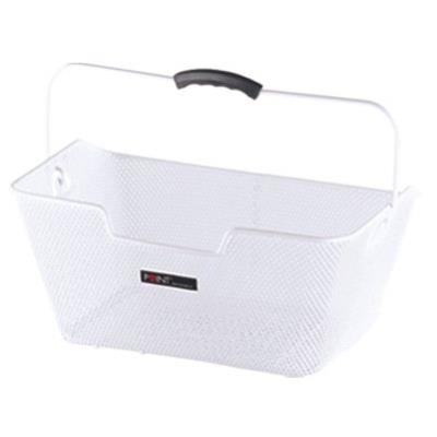 Point 05107500 panier vélo arrière blanc 40 x 28 x 18 cm