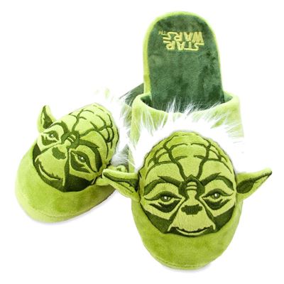 Pantoufles de mule adultes Star Wars Yoda: Petites (Royaume-Uni 5-7 | UE 38-41 | États-Unis 6-8)