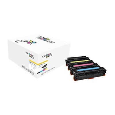 Freecolor cf380a 81a 82a 83a pour hp clj pro mfp m476 rainbow kit-cartouche toner de haute qualité, 2400 2700 pages à 5 % de rec