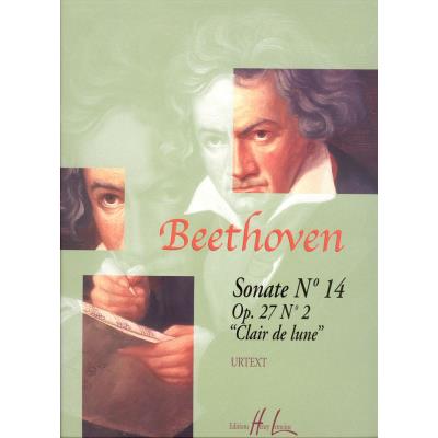 Partitions classique LEMOINE BEETHOVEN LUDWIG VAN - SONATE N°14 OP.27 N°2 CLAIR DE LUNE - PIANO Piano
