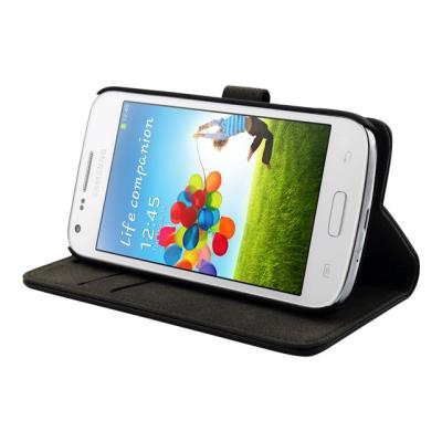 Muvit Slim Folio - Flip cover voor mobiele telefoon - zwart - voor Samsung Galaxy Core Plus