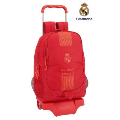 Real Madrid Red Sac à dos Cartable avec roulettes 32x44x16
