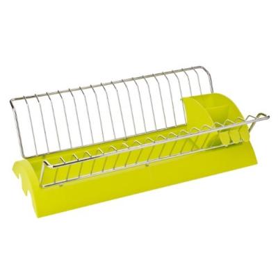 PREMIER HOUSEWARES 0509697 ÉGOUTTOIR À VAISSELLE AMOVIBLE EN PLASTIQUE VERT LIME/CHROMÉ