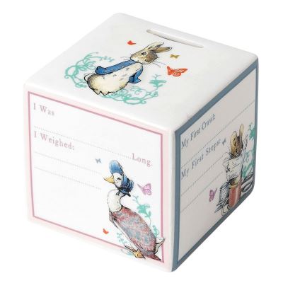 Beatrix Potter Peter Rabbit nouvelle banque d'argent de bébé