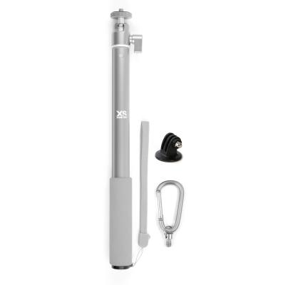 BIG U-SHOT Perche Selfie Stick extensible Monopod téléscopique avec fixation pour GoPro - Argent