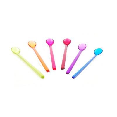 Zak designs - Cuillères à soda - Arc en ciel : Lot de 6