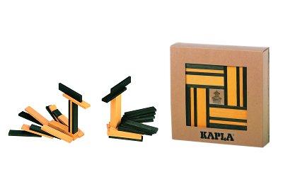 Kapla Houten plankjes set groen en geel 40 st KAPL172105