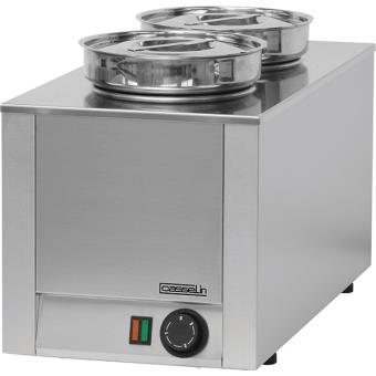 Bain-marie à sauce 2 cuves 2x4,5l Casselin CBMS2