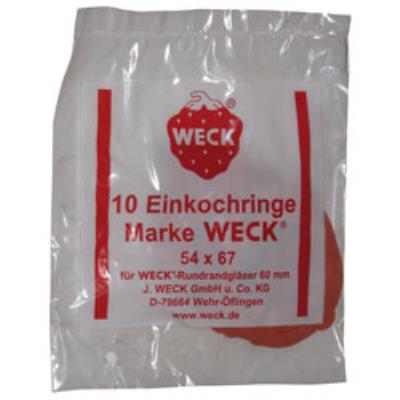Weck rondelles bocaux 74x86 x10