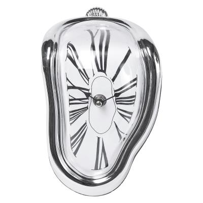 Horloge molle dali chromé:e à: poser