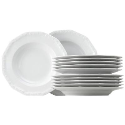 ROSENTHAL 10430-800001-18339 SERVICE DE 12 ASSIETTES MARIA BLANC