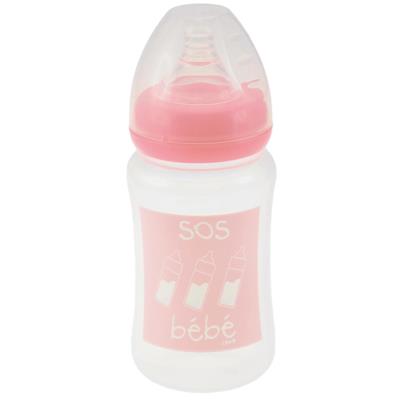 BIBERON - SOS bébé - Rose pâle - 240 ml
