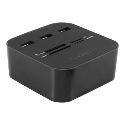 Ewent EW1044 USB 2.0 Card reader + Hub 3 ports - kaartlezer
