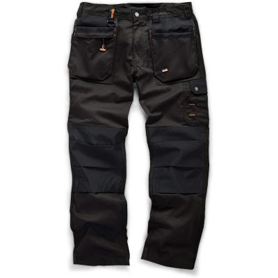 Scruffs T51788 Worker Plus Pantalon Cargo de Travail, Noir, 40 FR (Taille du Fabricant: 32R)