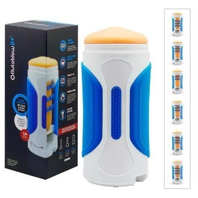 Luxe machine Fellation Autoblow 2 - Bleu/Blanc - 16cm