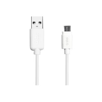 SBS - Câble de chargement / de données - Micro-USB de type B mâle pour USB mâle - 1 m - blindé - blanc - pour Huawei Ascend Y530; LG G Flex D950, G2; Optimus L4; Motorola G; Moto G; Sony XPERIA Z2