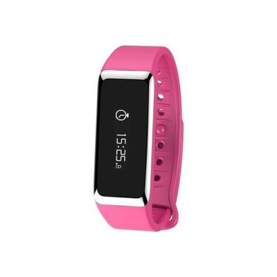 MyKronoz ZeFit2 - argent - suivi d'activités avec bande rose