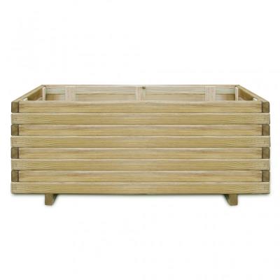 Jardinière en bois rectangulaire 100 x 50 x 40 cm
