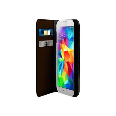 SBS Bookstyle TEBOOKSTYLESAS5E - Flip cover voor mobiele telefoon - polyurethaan - mokka - voor Samsung Galaxy S5