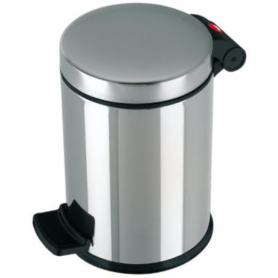 Hailo 0704-060 poubelle à pédale pour salle de bains trento 4 inox