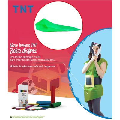 Pack 25 sacs Déguisement 65x90 TNT 60gr Vert