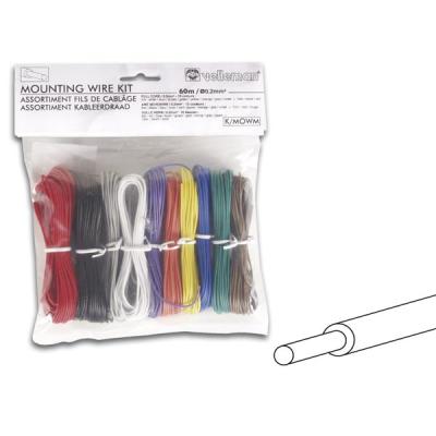 Assortiment Fils De Cablage - 10 Couleurs - 60m - Ame Monobrin