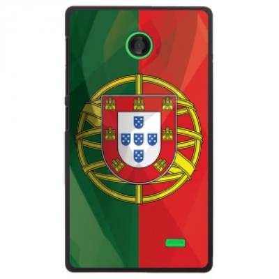 Coque rigide pour Nokia X avec impression Motifs drapeau du Portugal