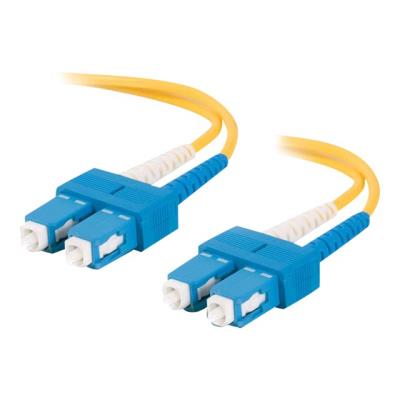 C2G SC-SC 9/125 OS1 Duplex Singlemode PVC Fiber Optic Cable (LSZH) - verbindingskabel - 2 m - geel