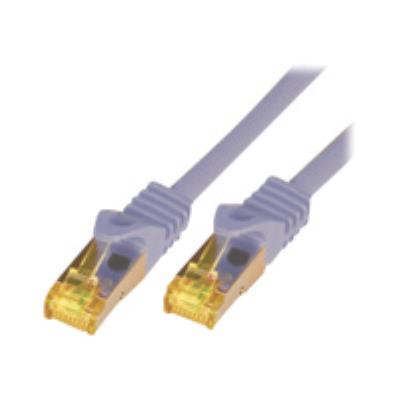 M-Cab Raw - Câble De Réseau - Rj-45 (M) - Rj-45 (M) - 50 Cm - Sftp, Pimf - Cat 7 - Moulé, Sans Crochet, Sans Halogène - Gris