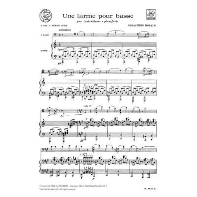 Partitions Classique Ricordi Rossini G Une Larme Pour Basse Contrebasse Et Piano Contrebasse Broche Achat Livre Fnac Ensemble explorations & roel dieltiens. livre fnac