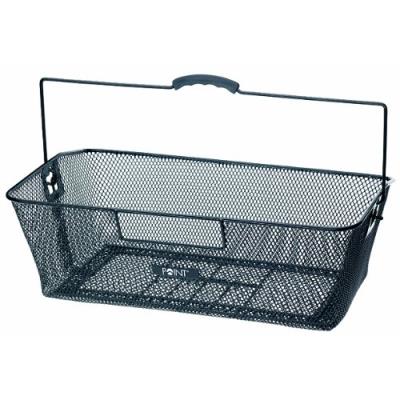 Point 05103300 corbeille de vélo ressort noir 51 x 30 x 17 cm