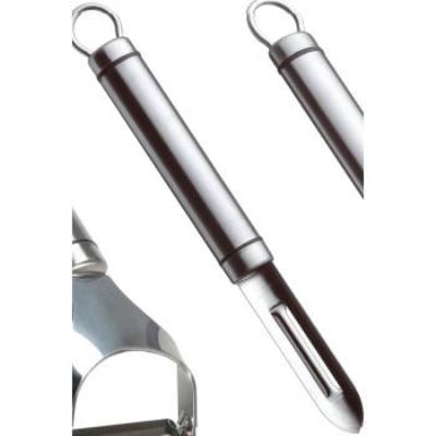 kitchen craft lancashire éplucheur professionnel avec manche court ovale en acier inoxydable