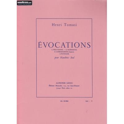 Partitions classique LEDUC TOMASI HENRI - EVOCATIONS - HAUTBOIS Hautbois