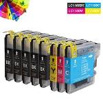Pack De 4 Cartouches D'encre Compatibles Brother LC980/LC990/LC1100 XL - Marque Encre4U
