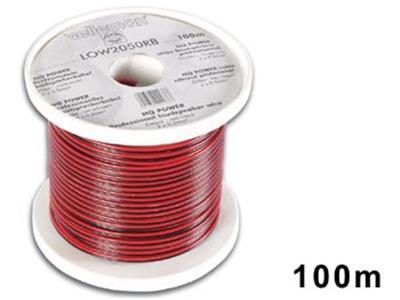 Velleman - Cable pour Enceinte rouge/noir 2x0.50mm , 100m