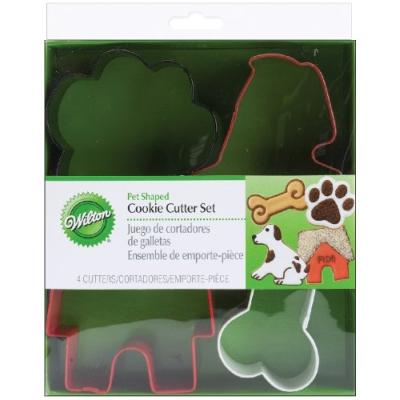 wilton set de 4 emporte-pièces colorés animaux