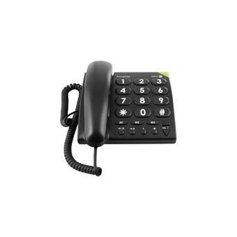 2€98 sur DORO PhoneEasy 311c - Téléphone filaire - noir