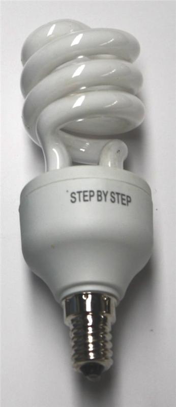 STEP Ampoule Spirale Economie d'énergie E14 11W/60W Petit culot à vis