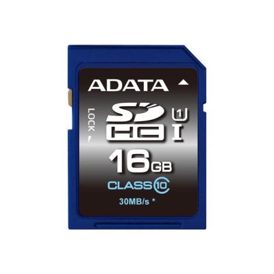 ADATA Premier - flashgeheugenkaart - 16 GB - SDHC UHS-I