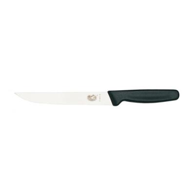 Couteau à découper, manche noir, lame inox 15 cm Victorinox