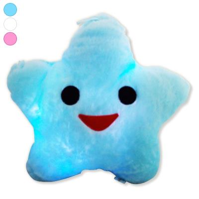 Coussin étoile éclairage leds lumineux oreiller, veilleuse violet