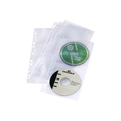 Durable CD/ DVD Cover Pocket Light S - ringmappagina voor CD/DVD