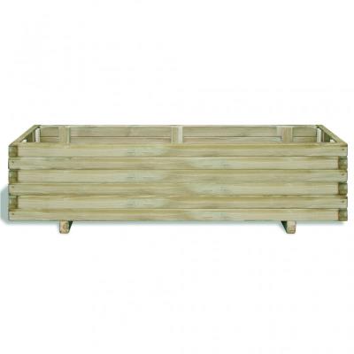Jardinière en bois rectangulaire 120 x 40 x 30 cm
