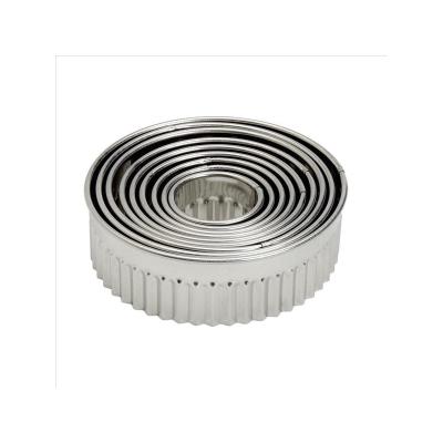 LACOR 68070 EMPORTE-PIÈCES BOÎTE DE 9 DÉCOUPOIRS RONDS CANNELÉS EN INOX