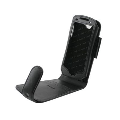 etui dédié Luxe Noir en cuir ouverture clamshell + film protecteur d'écran compatible Google Nexus One