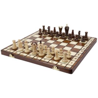 Jeu d'échecs en bois royal - 36 x 36 cm